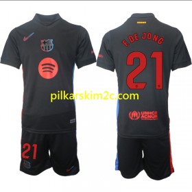 Koszulka FC Barcelona F DE JONG 21 Dziecięca Precz 2024/25 Koszulki Piłkarskie